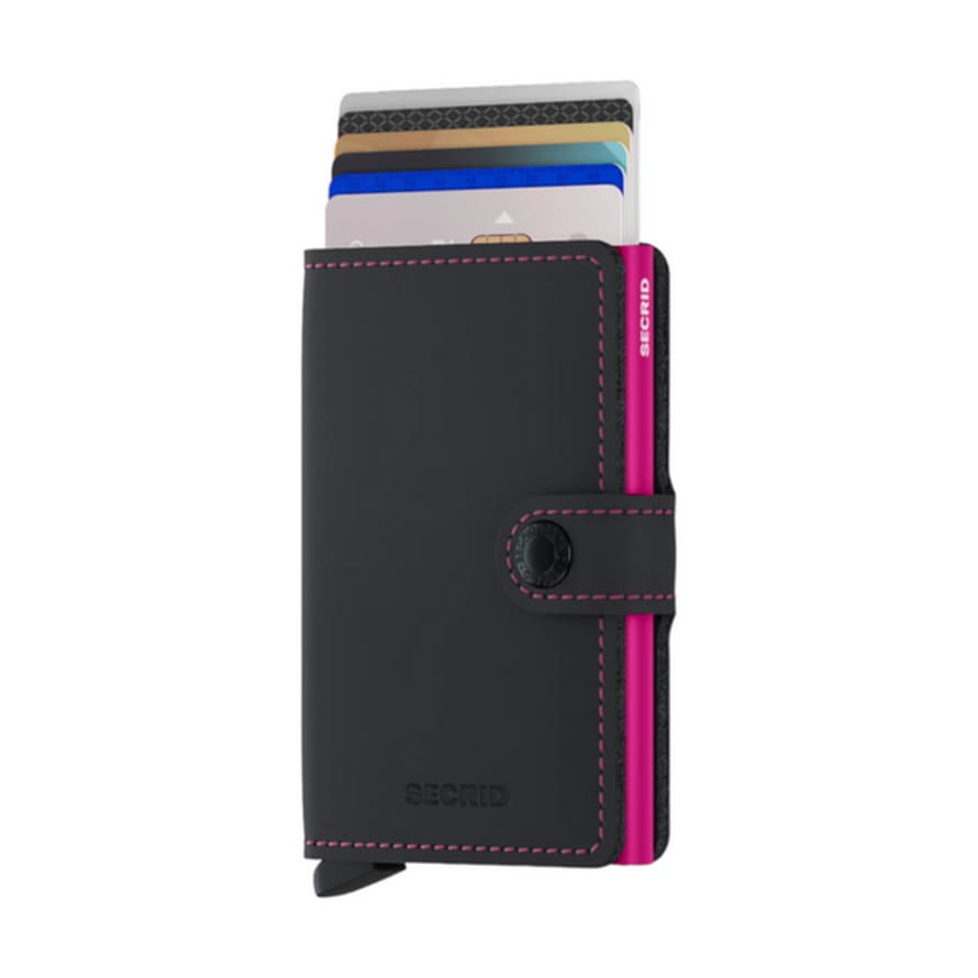SECRID Miniwallet Matte Dark Purple-Fuchsia