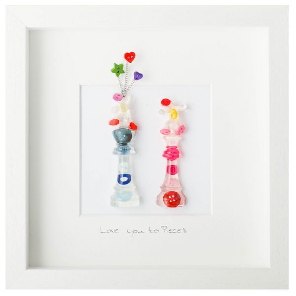 Button Studio Medium Love You To Pieces