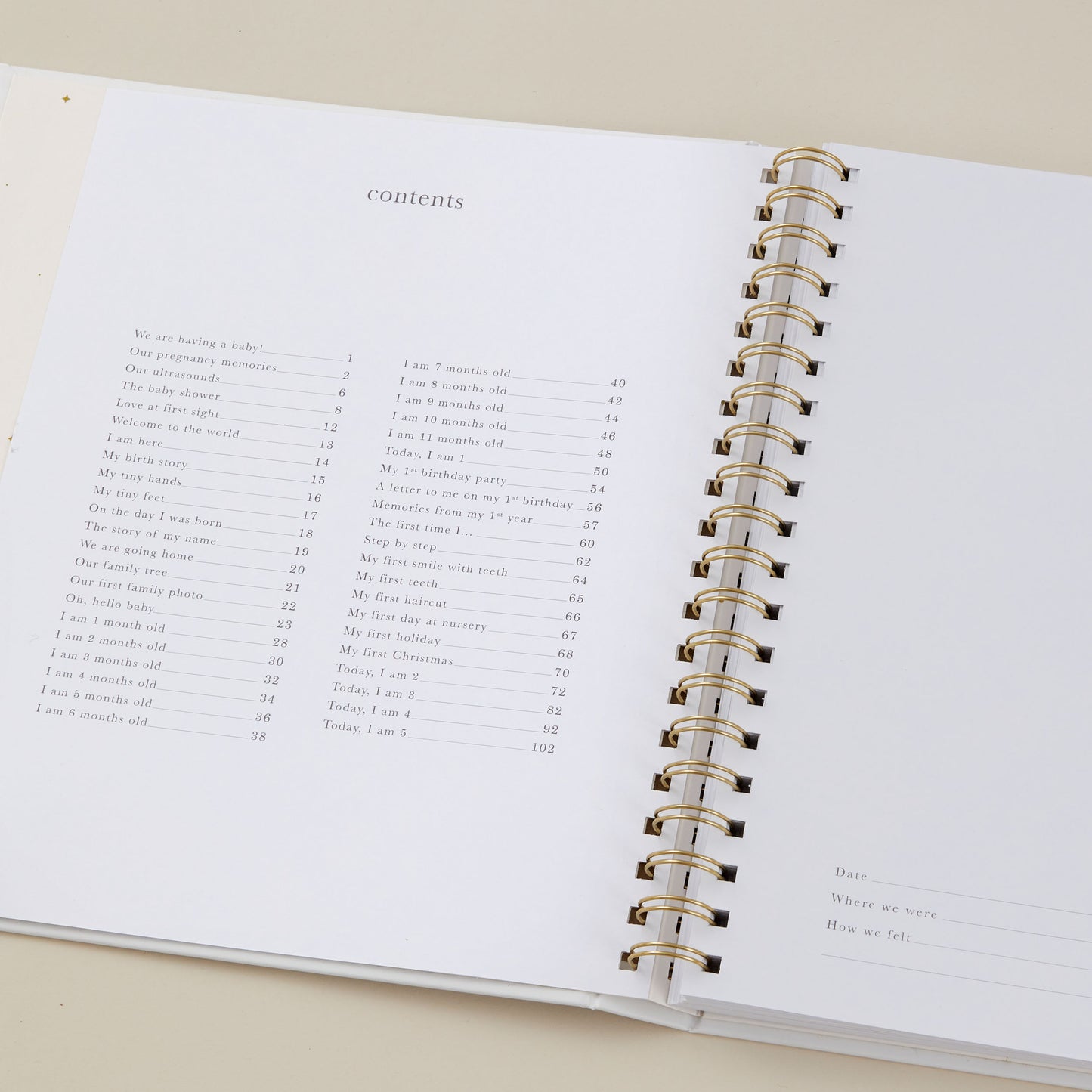 Baby book White