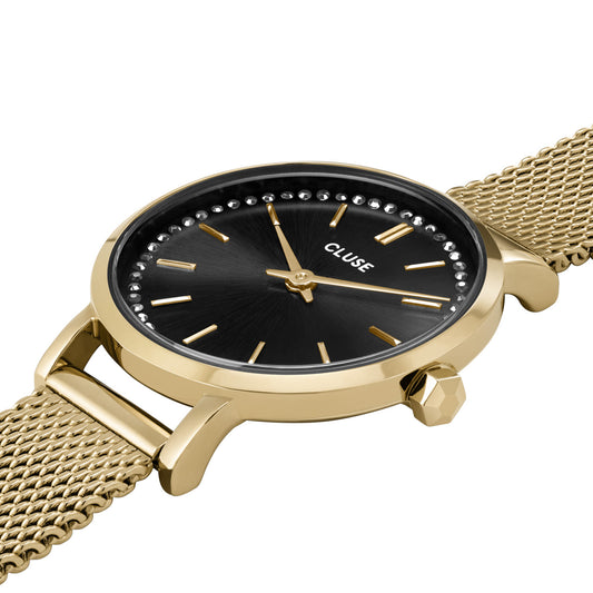 Boho Chic Petite Crystal Mesh Grey Gold