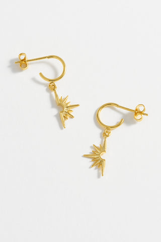 Half Star Hoop Gold