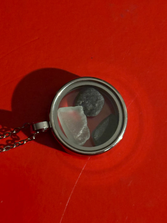 RAIE Sea Glass Jewellery Necklace SILVER