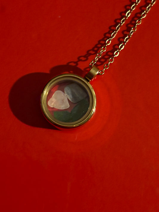 RAIE Sea Glass Jewellery Necklace GOLD