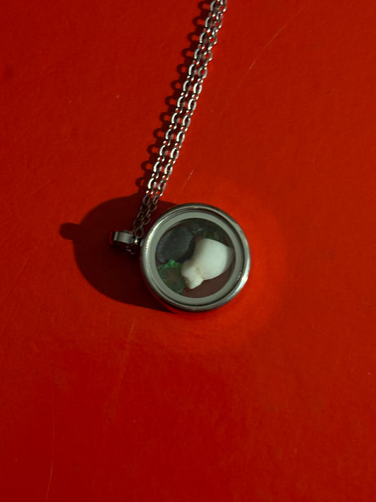 RAIE Sea Glass Jewellery Necklace Silver Medium