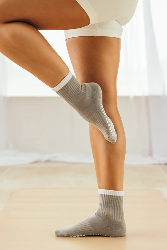 Grey Crew Socks