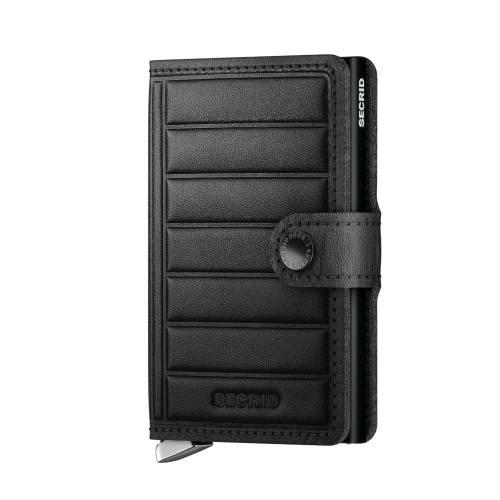 SECRID Miniwallet Emboss Lines Black