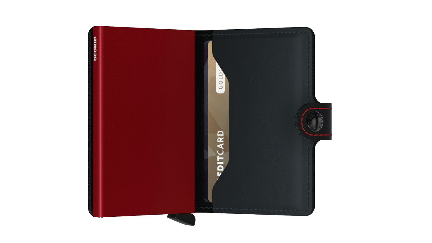 SECRID Miniwallet Black and Red
