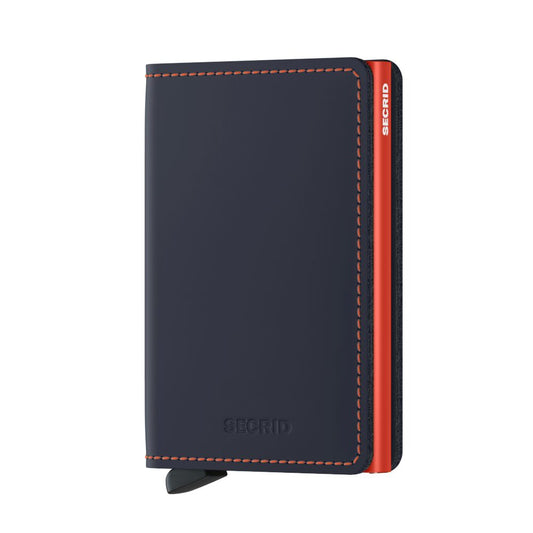 SECRID Miniwallet Matte Night Blue and Orange