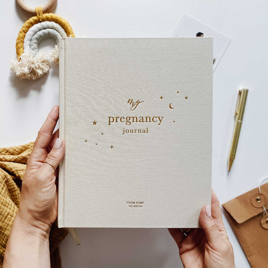 Pregnancy journal (pearl and gold)